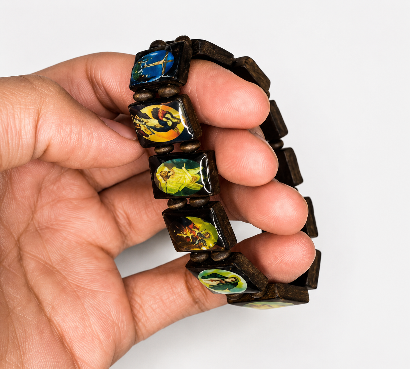 Wooden Picture Bracelet