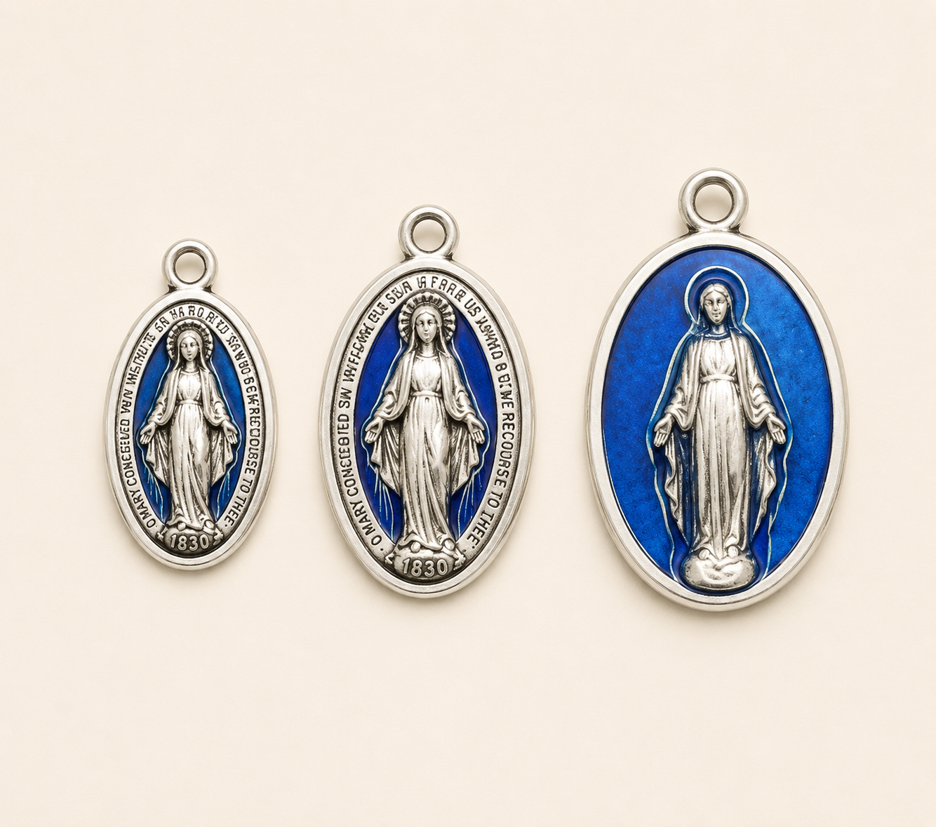 Miraculous Medal Pendant (3 Sizes) - Large