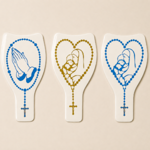 Rosary Heart Car Sticker