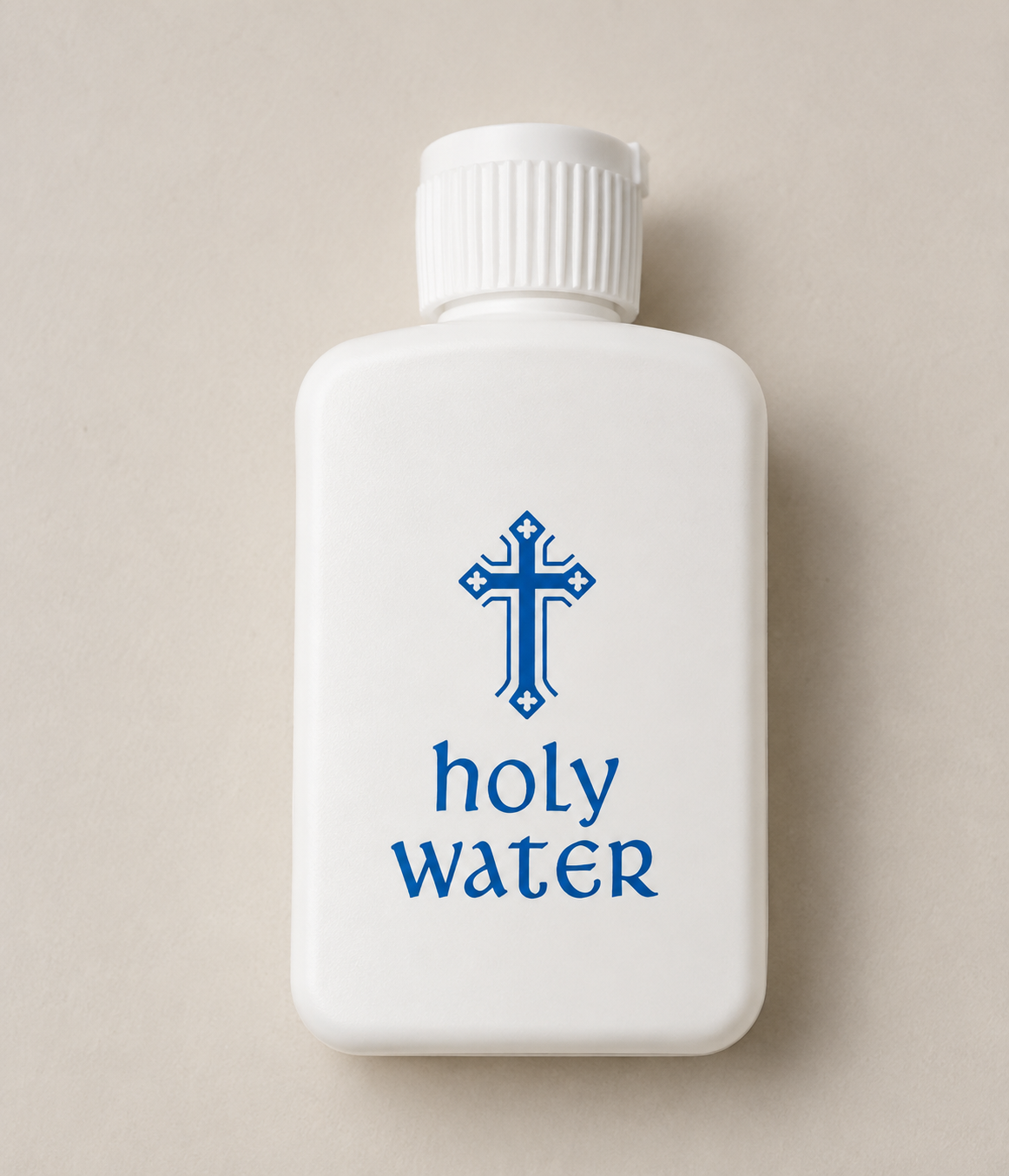 Plastic Holy Water Bottle - Blue