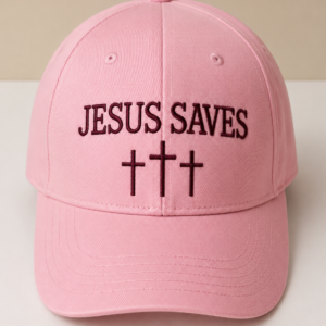 "Jesus Saves" Cap — Pink