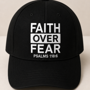 "Faith Over Fear" Cap — Black